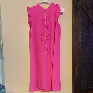 Lilly Pulitzer Fuchsia Ruffle Dress